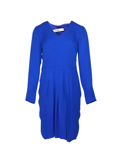Theory V-neck long-sleeve dress