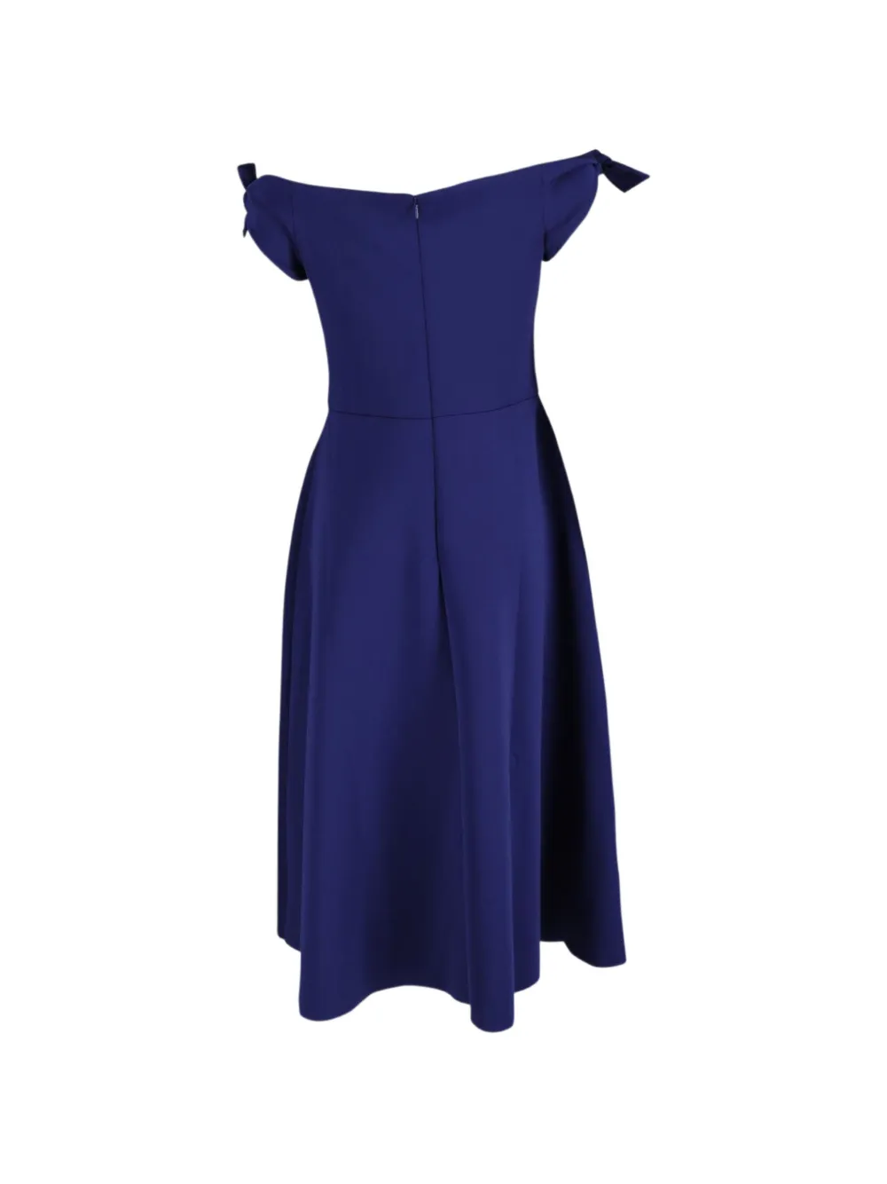 Off-The-Shoulder Pleated Dress