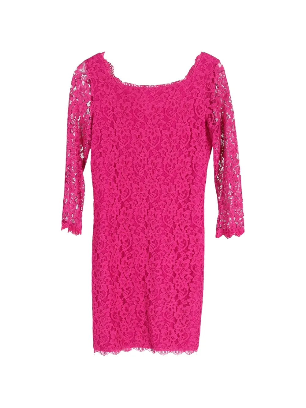 Diane Von Furstenberg Vintage Zarita lace mini dress - Rosa