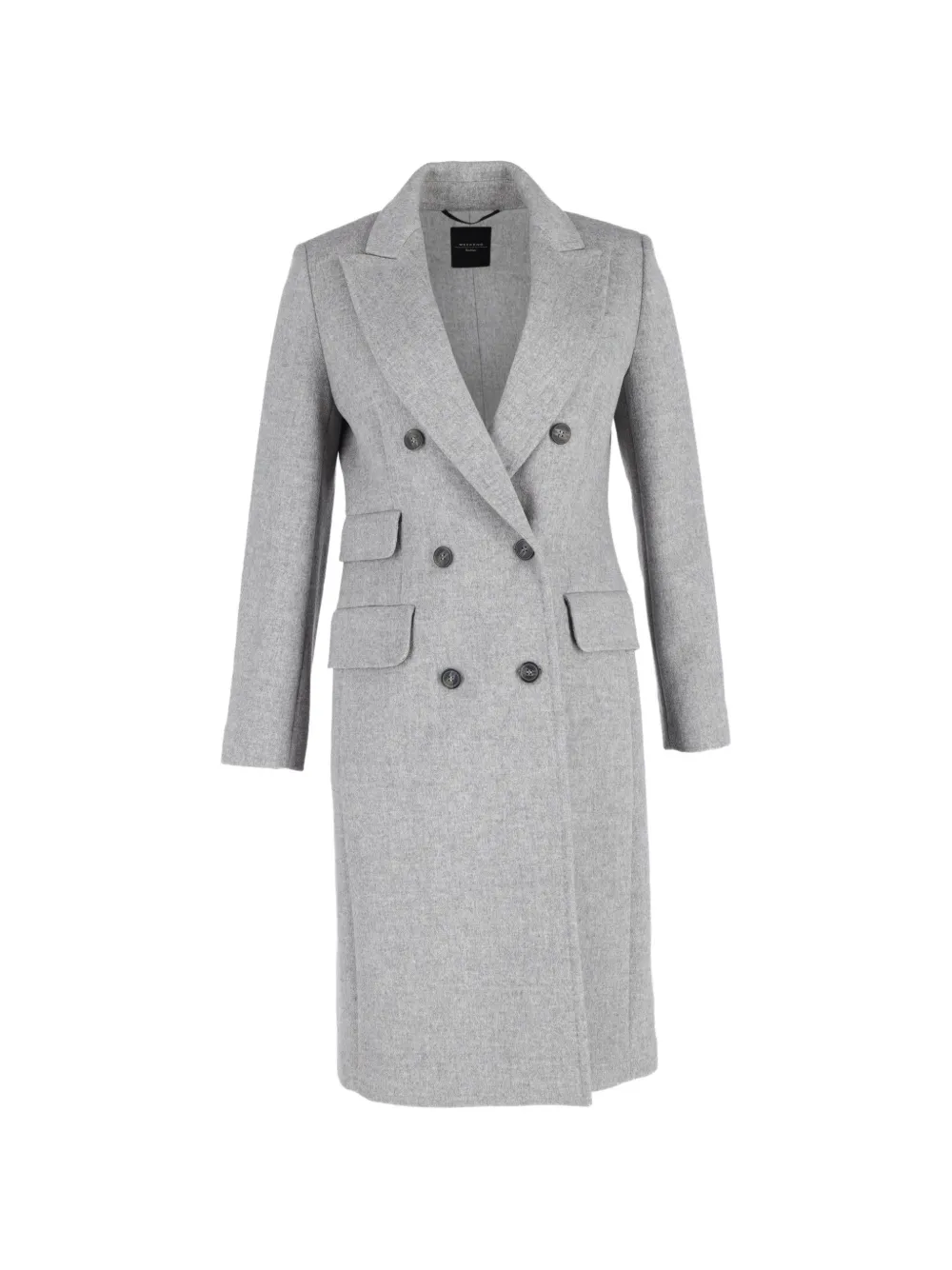 Weekend Max Mara grey double-breasted coat - Grigio