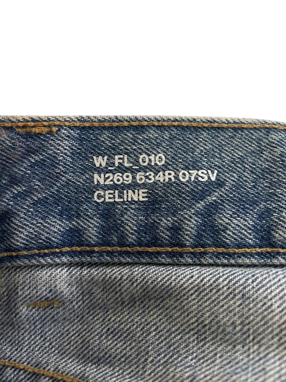  Celine Pre-owned Straight-leg Denim Trousers - Blue 