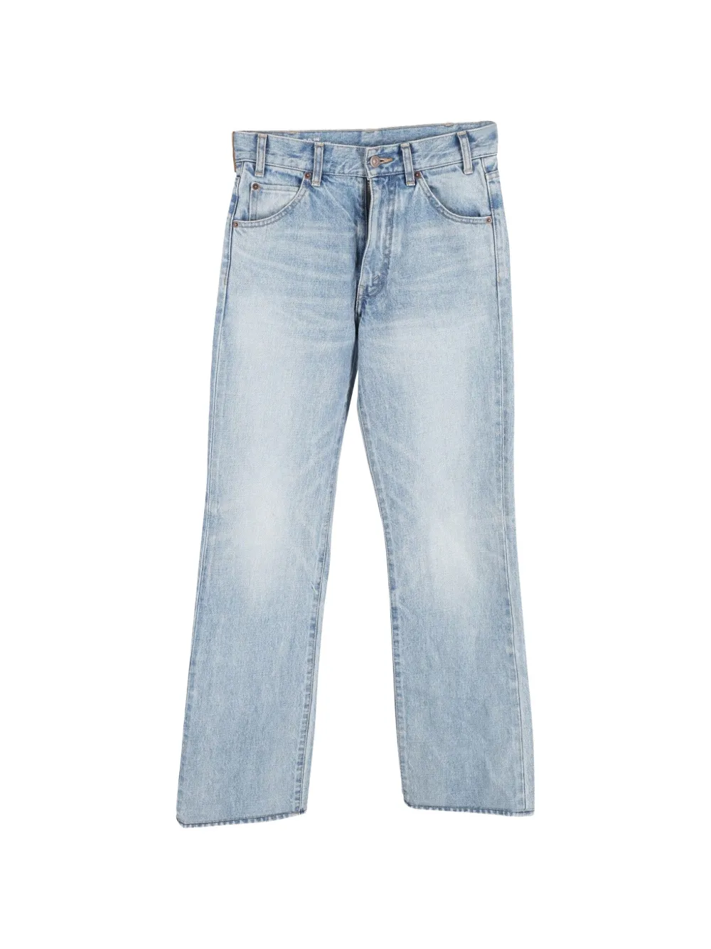 Celine Pre-Owned straight-leg denim trousers - Blu