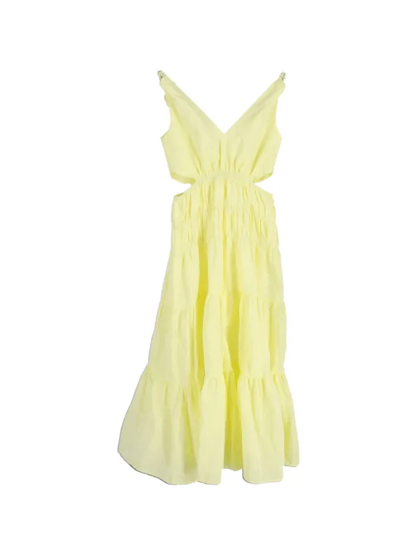white and yellow striped dress Alex Mill Rugby Dress In Stripe | Yellow/Stripe | Size L