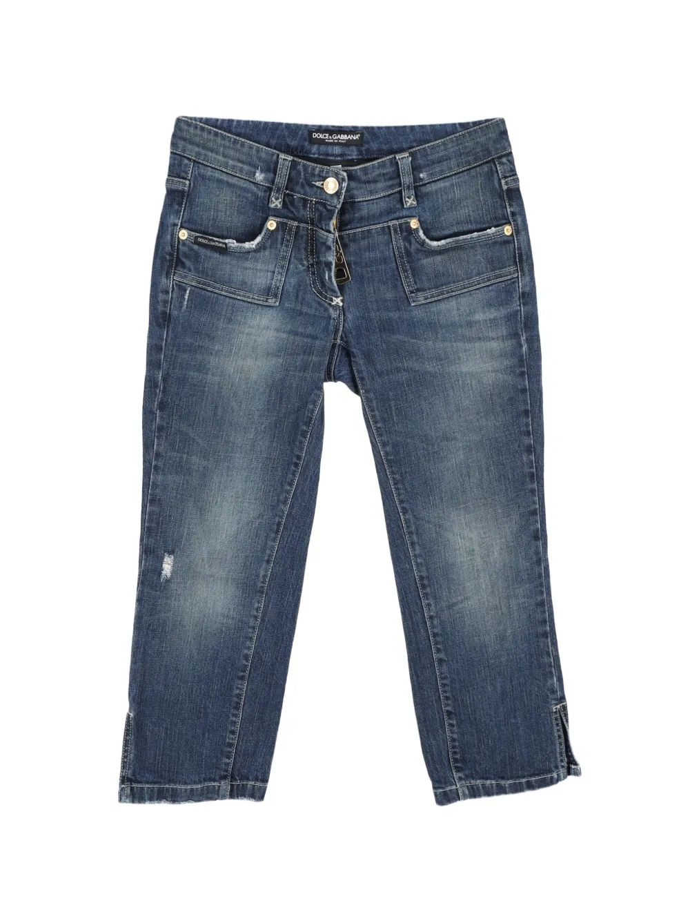 Dolce & Gabbana Pre-Owned cropped jeans - Blu