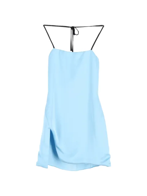 The Attico stap-detail mini dress