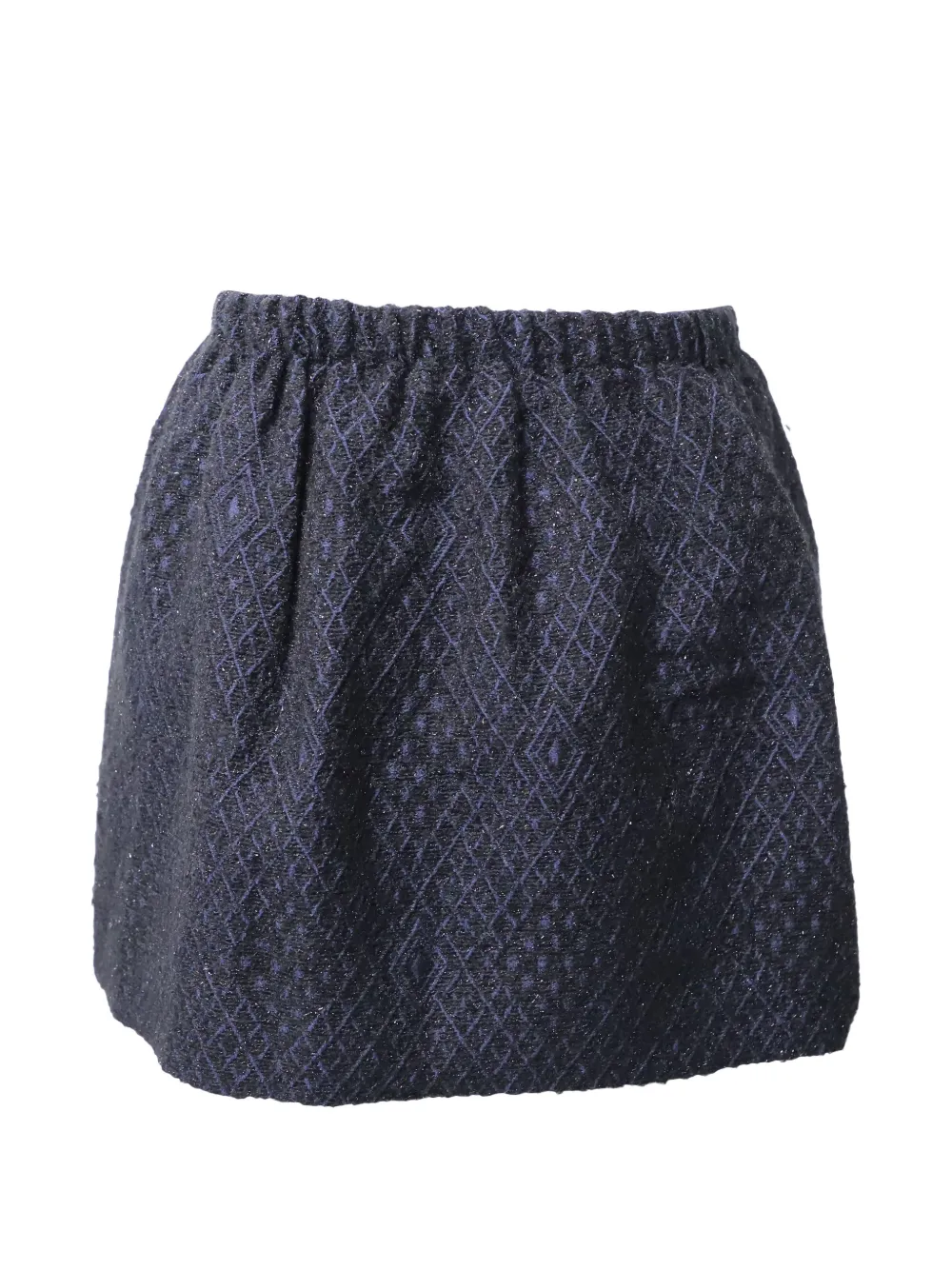 Maje diamond-embroidered mini skirt - Blu