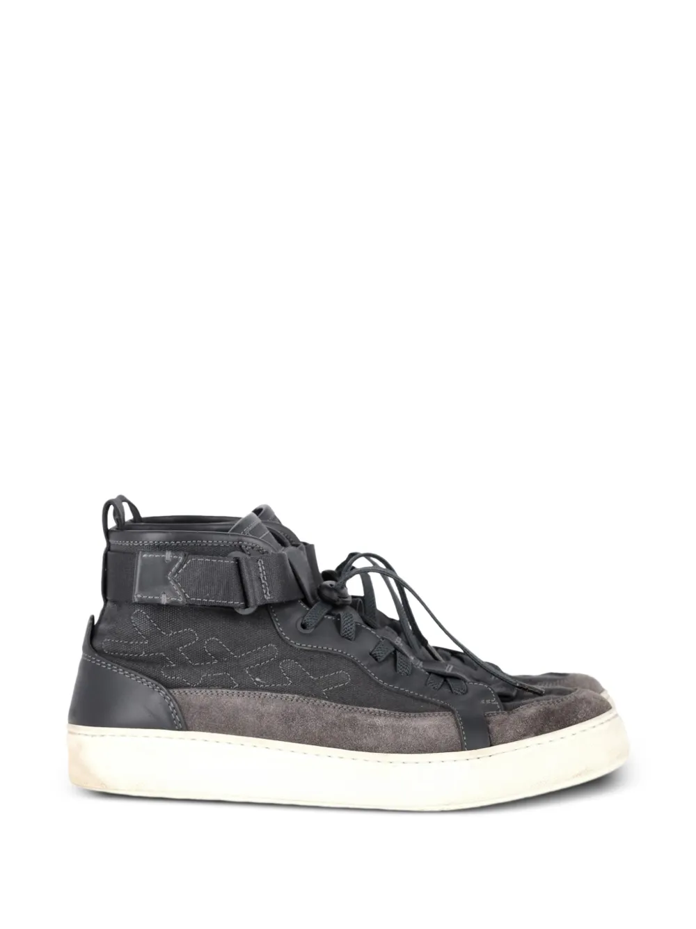 Ermenegildo Zegna Vintage strap high-top sneakers - Grau