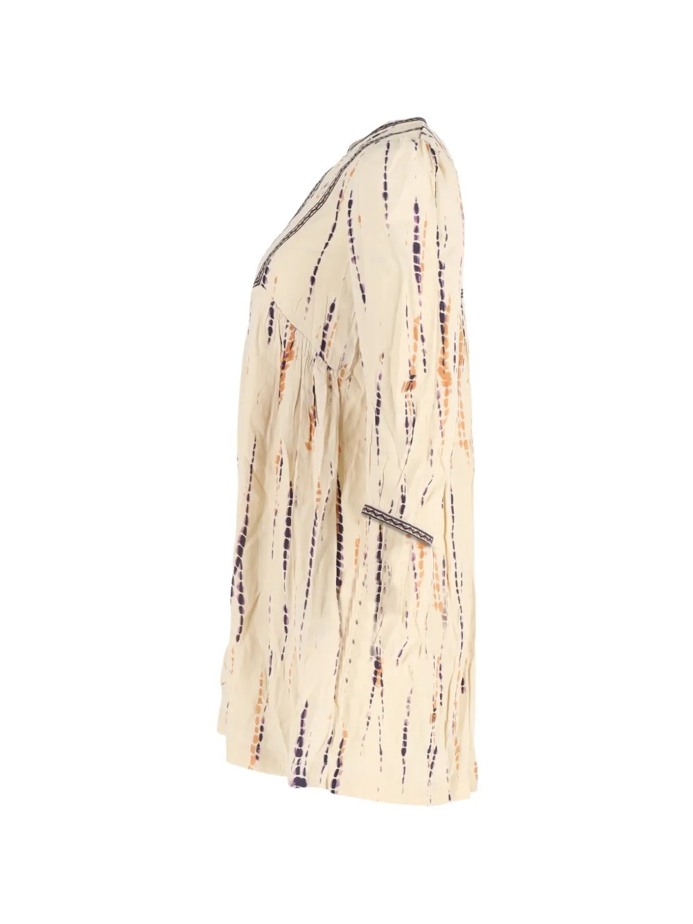  Ba&sh Printed Quarter-sleeve Mini Dress - Neutrals 
