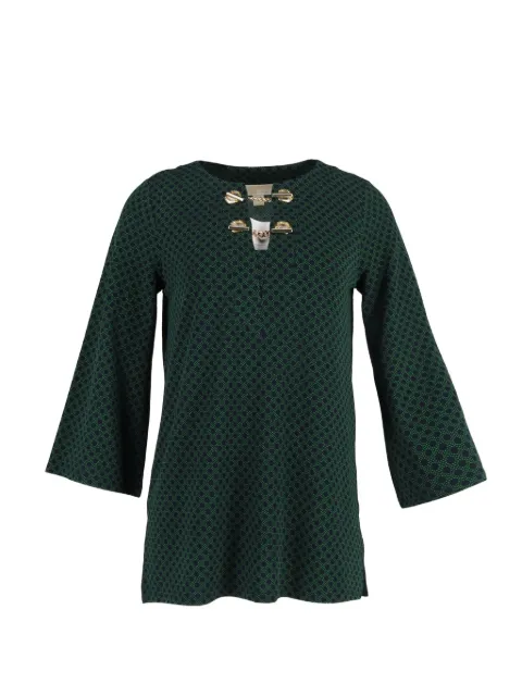 Michael Kors Vintage polka-dot embellished blouse