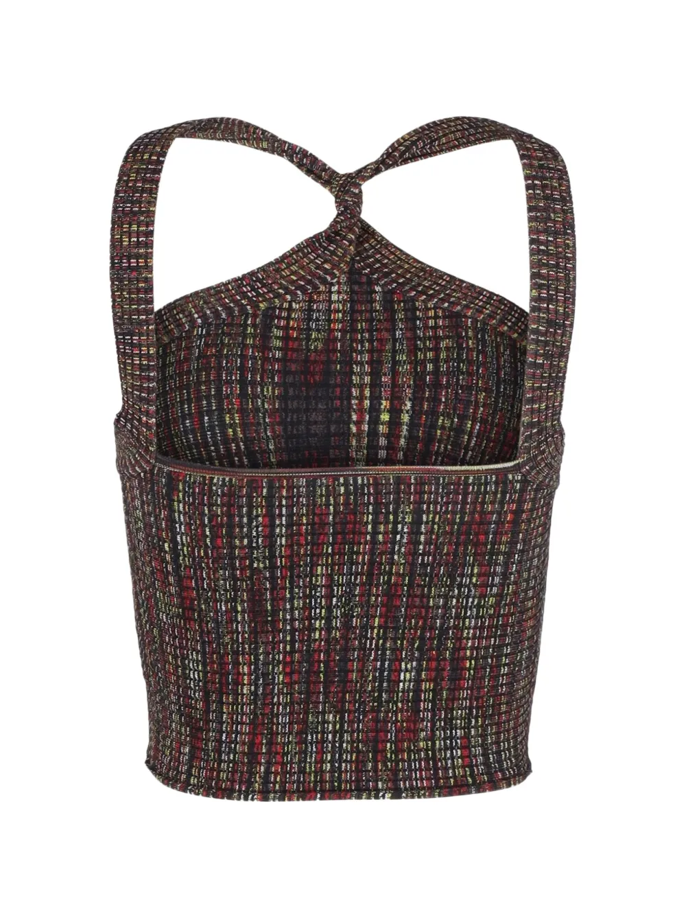  Pre-owned Alexander Wang Halter Crop Top - Black 