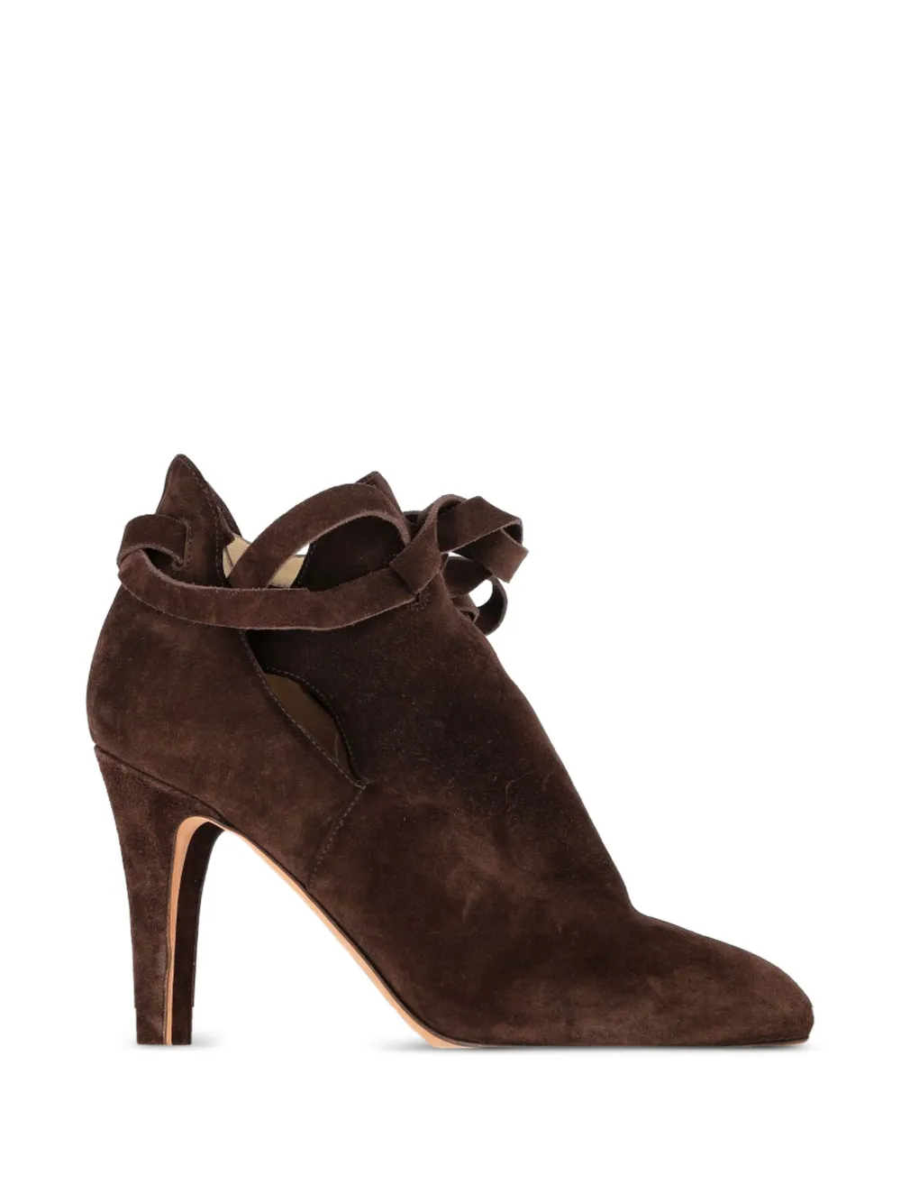 Jimmy Choo Pre-Owned Marina suede ankle boots - Marrone