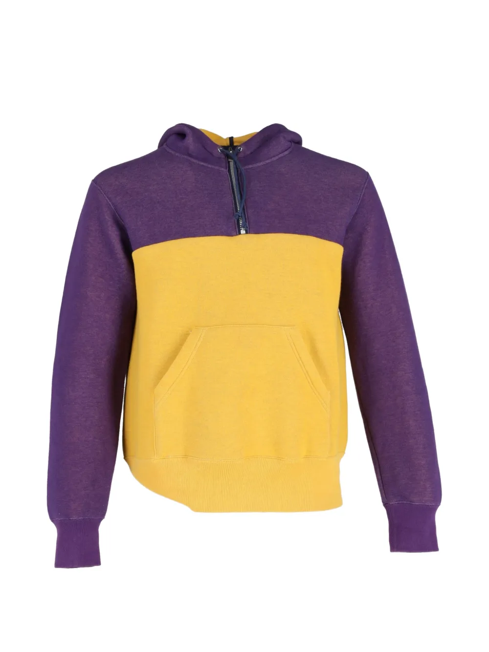 NIKE x SACAI colour-block long-sleeve hoodie - Giallo