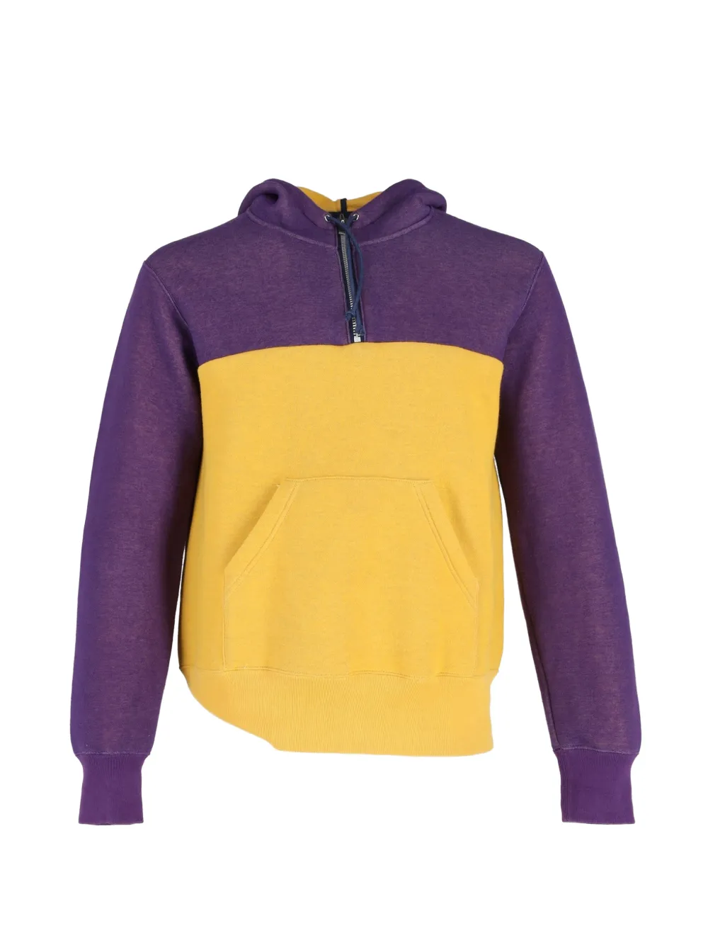 NIKE x SACAI colour-block long-sleeve hoodie - Giallo