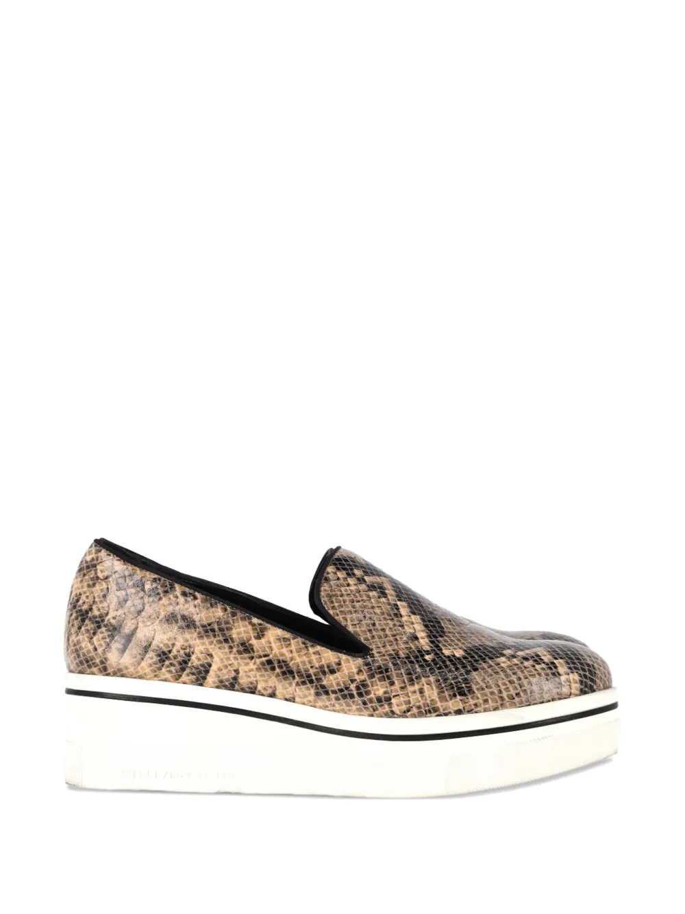 Stella McCartney Pre-Owned snakeskin-embossed sneakers - Marrone