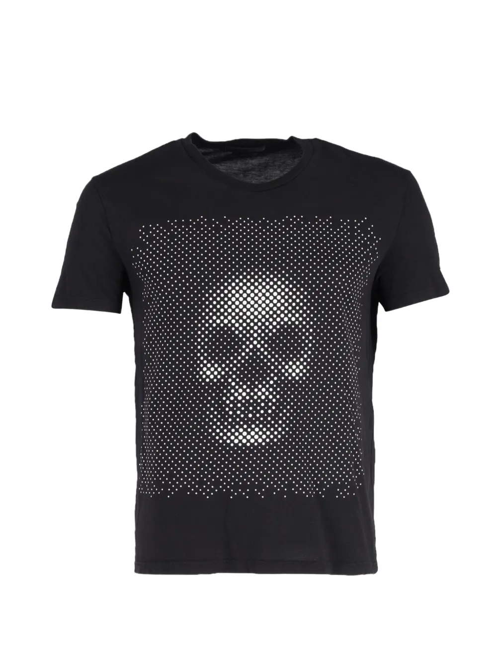 Alexander McQueen Pre-Owned optical-skull print T-shirt – Black