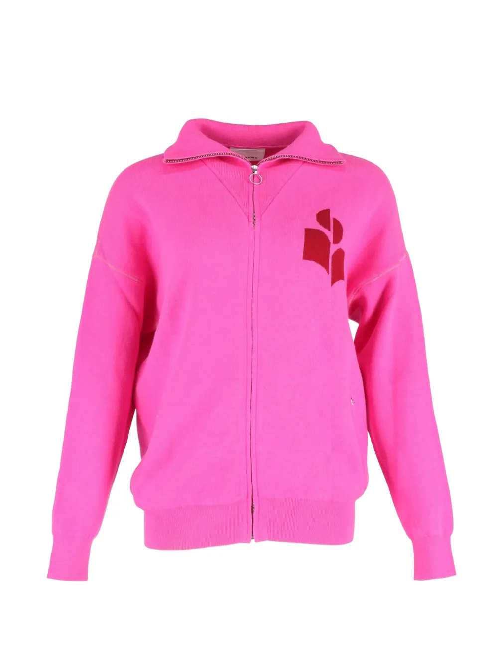 Isabel Marant Vintage intarsia zip-up cardigan - Pink