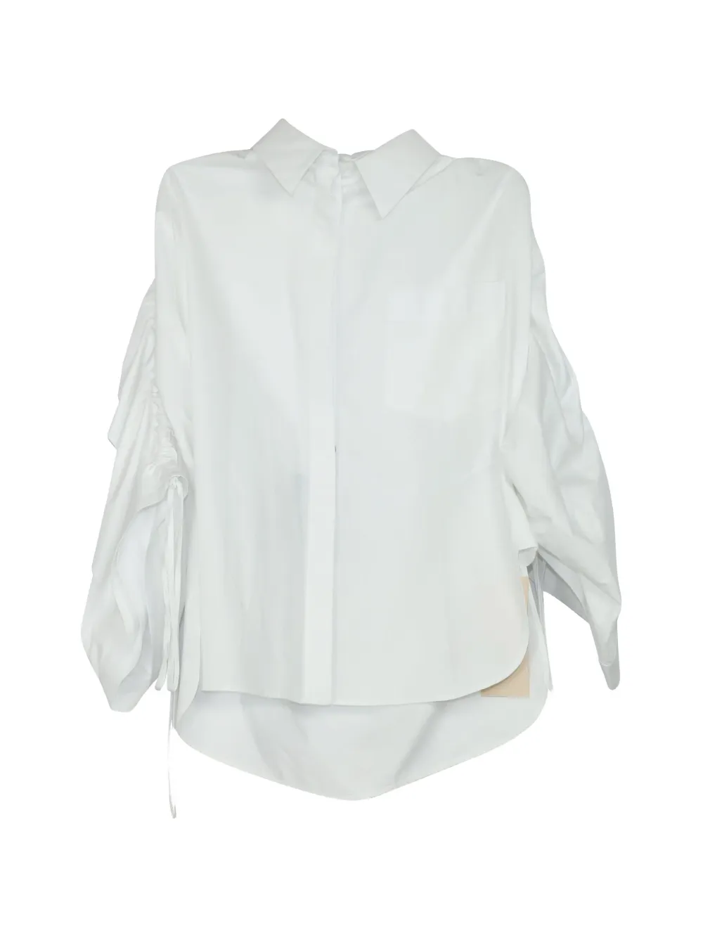 Antonio Berardi Vintage ruffled ruched shirt - Bianco
