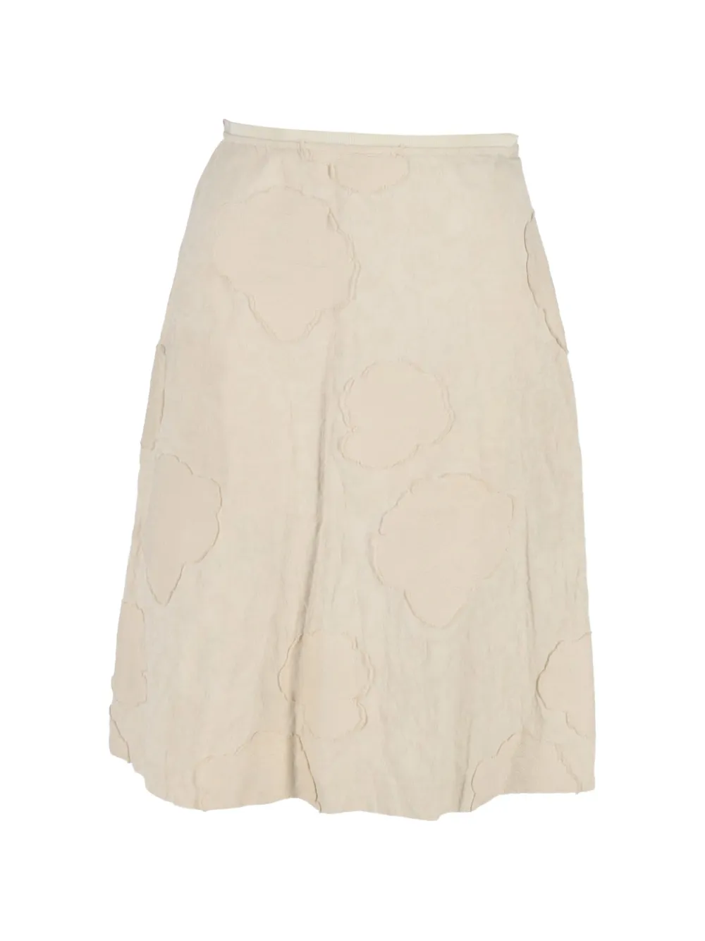 Piazza Sempione Patchwork A-line Midi Skirt - Neutrals 