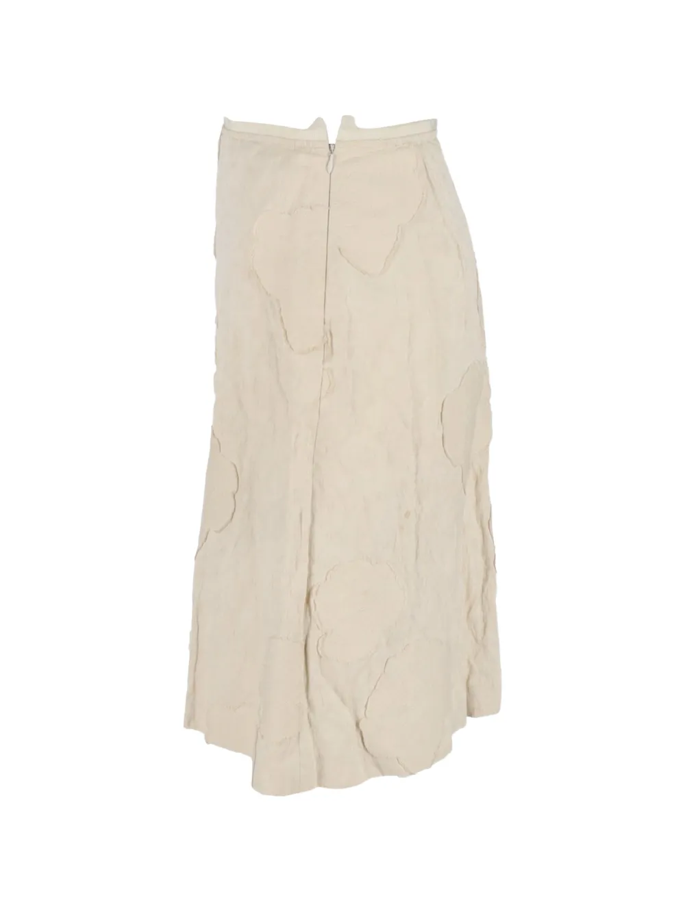  Piazza Sempione Patchwork A-line Midi Skirt - Neutrals 