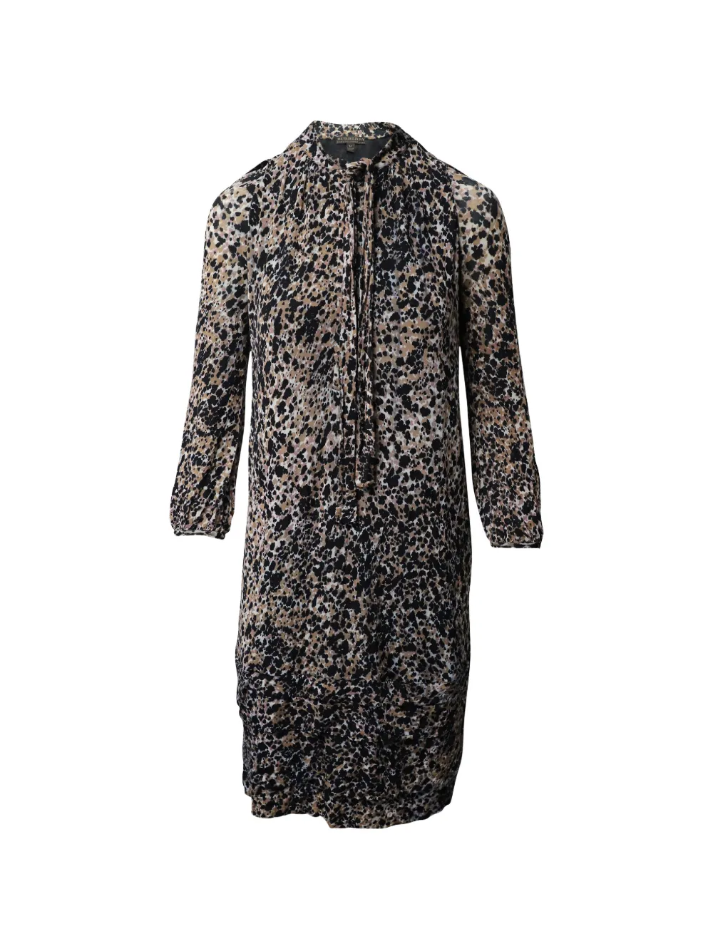 Burberry Pre-Owned printed lace-up dress - Toni neutri