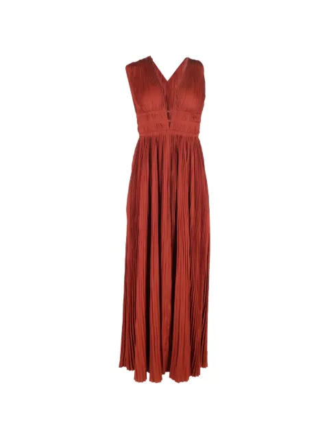 Ulla Johnson vestido largo con diseño plisado