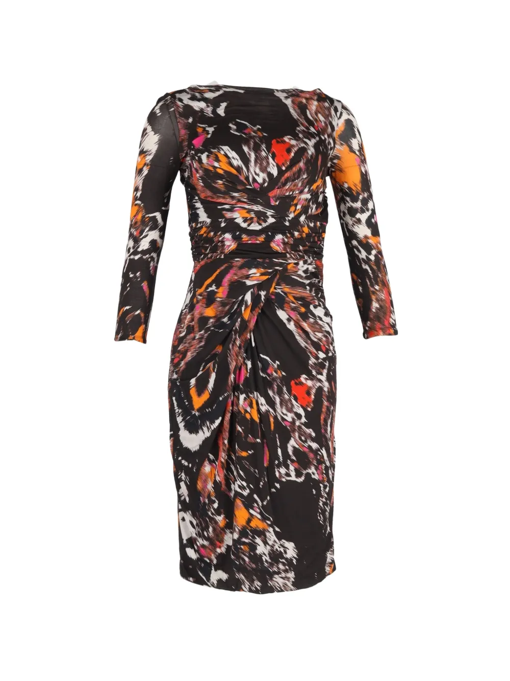 Max Mara printed round-neck dress - Nero