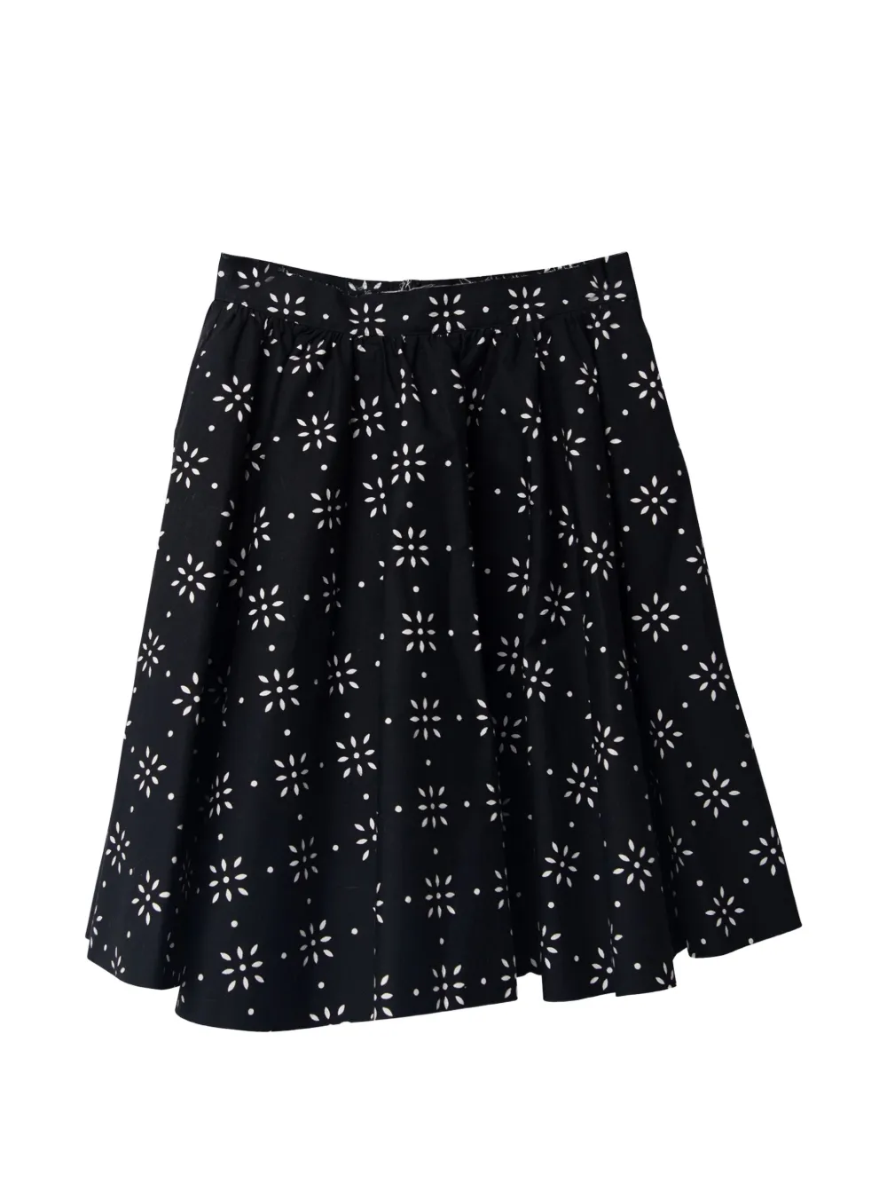 Flower-Pattern Skirt