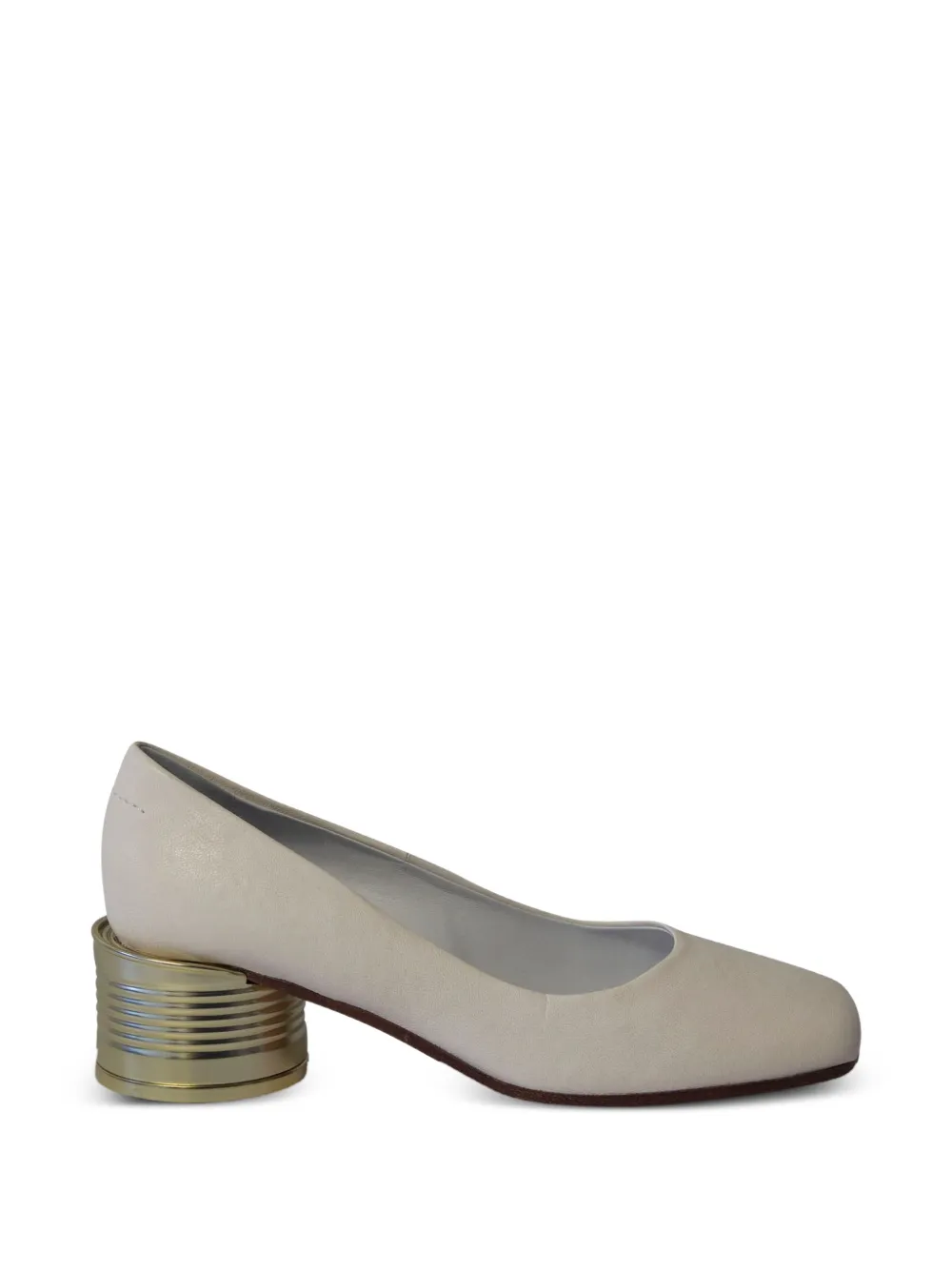 Maison Martin Margiela Pre-Owned Tin Can leather pumps - Bianco