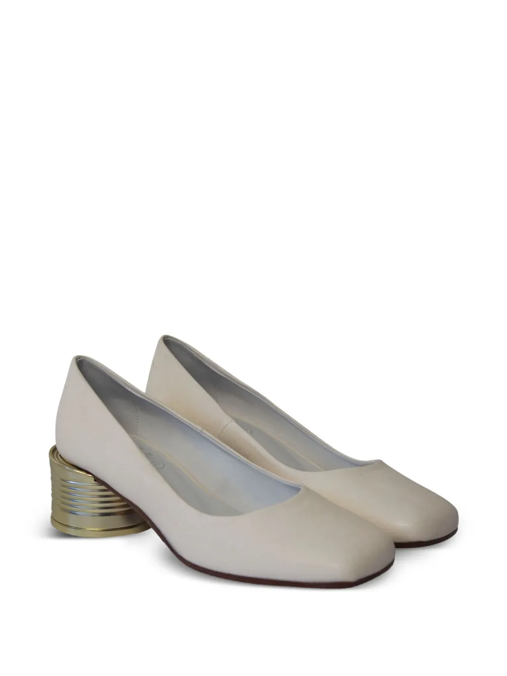  Maison Martin Margiela Pre-owned Tin Can Leather Pumps - White 