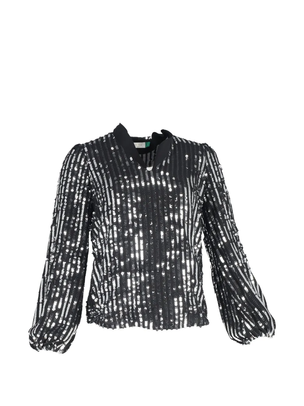 Rixo stripe sequin top - Nero