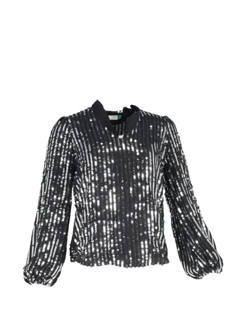 Rixo stripe sequin top