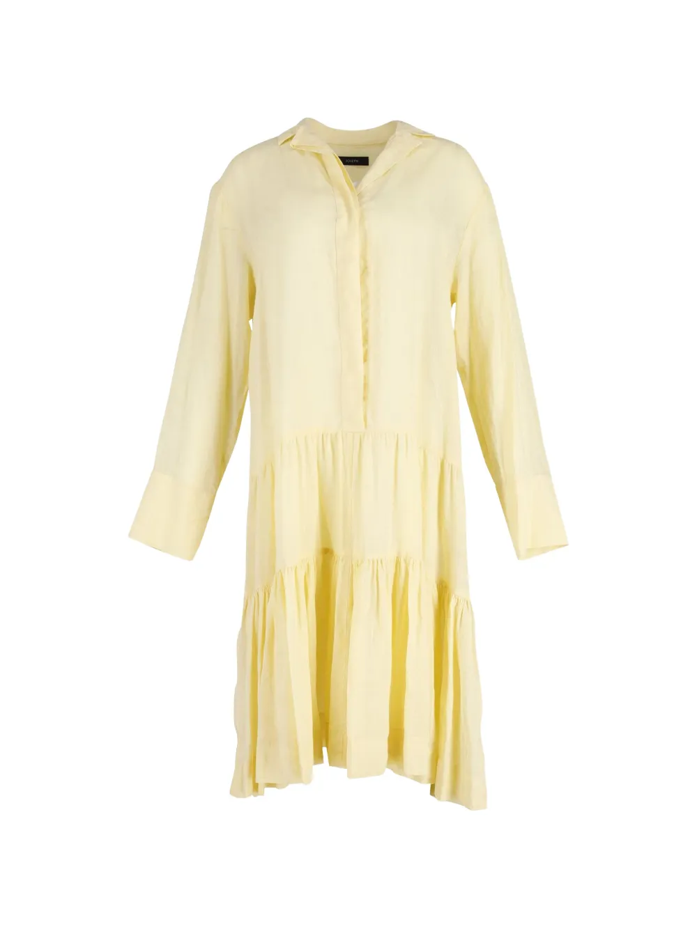 JOSEPH Dan tiered shirt dress - Giallo