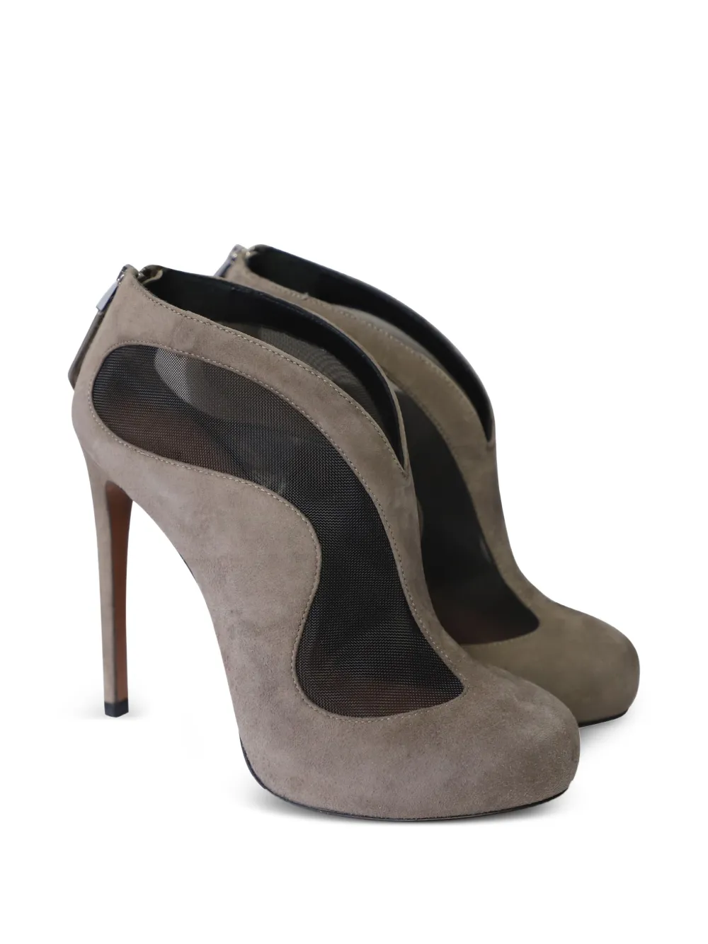  Alaïa Pre-owned Almond-toe Ankle Boots - Grey 