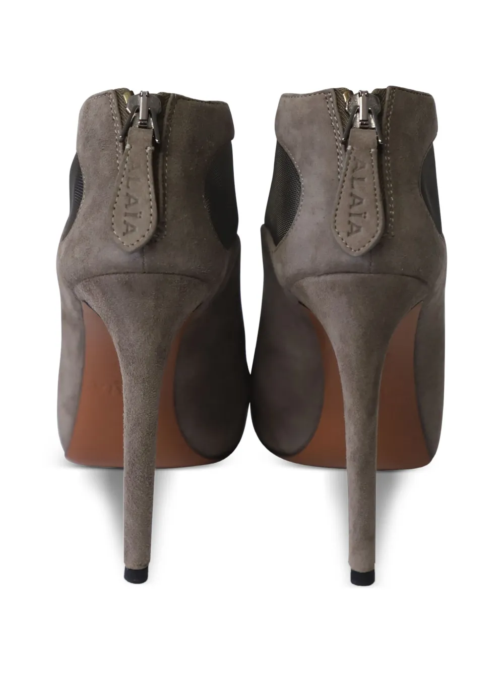  Alaïa Pre-owned Almond-toe Ankle Boots - Grey 