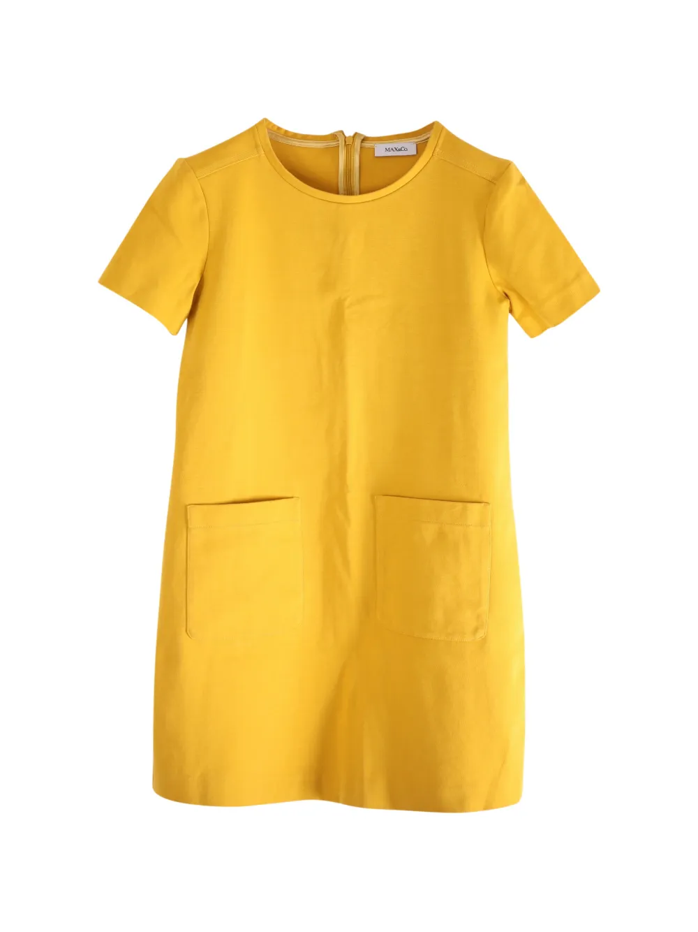 MAX&Co. jersey patch-pocket shift dress - Giallo