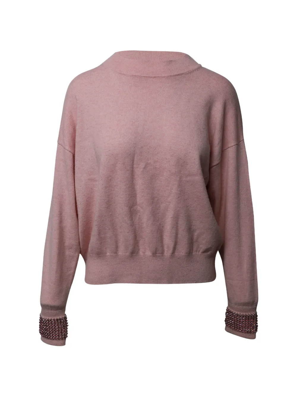 Pre-Owned Alexander Wang pull à poignets ornés de cristaux - Rose Pre-Owned Alexander Wang pull à poignets ornés de cristaux - Rose