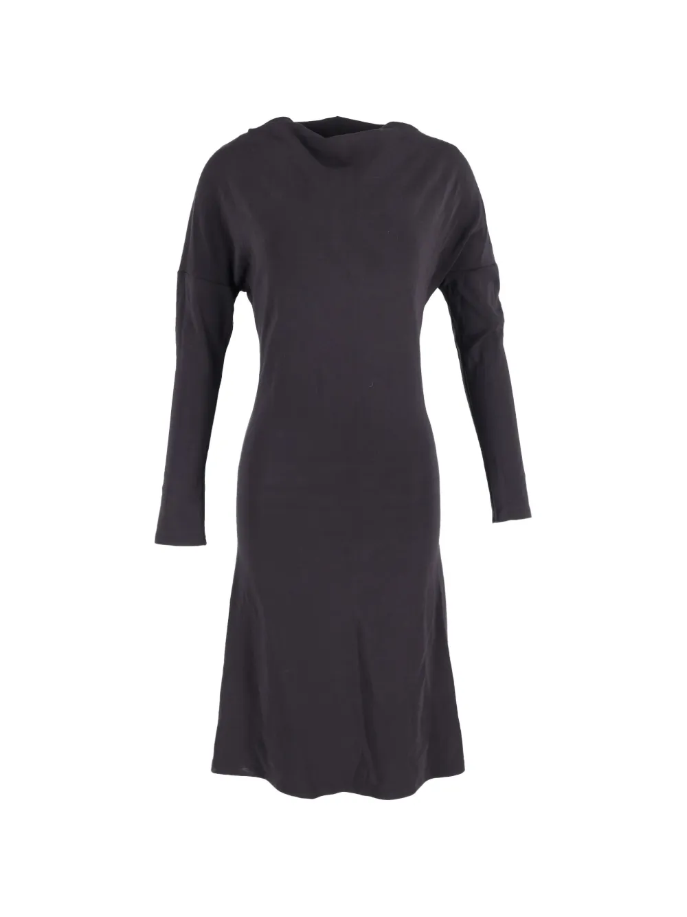 Max Mara boat-neck long-sleeve midi dress - Nero