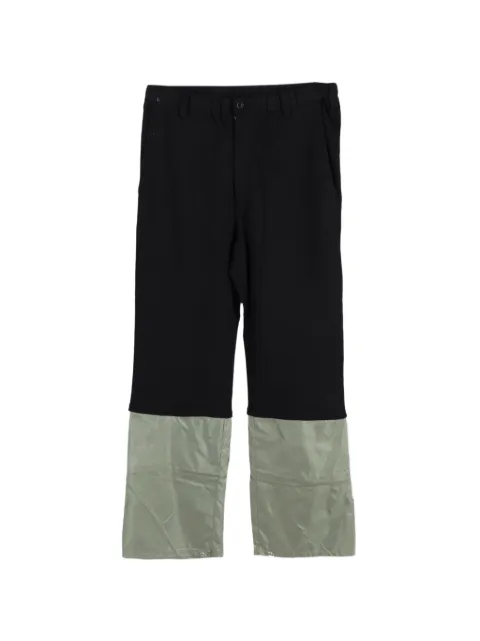 Muller Of Yoshiokubo zipped cotton trousers