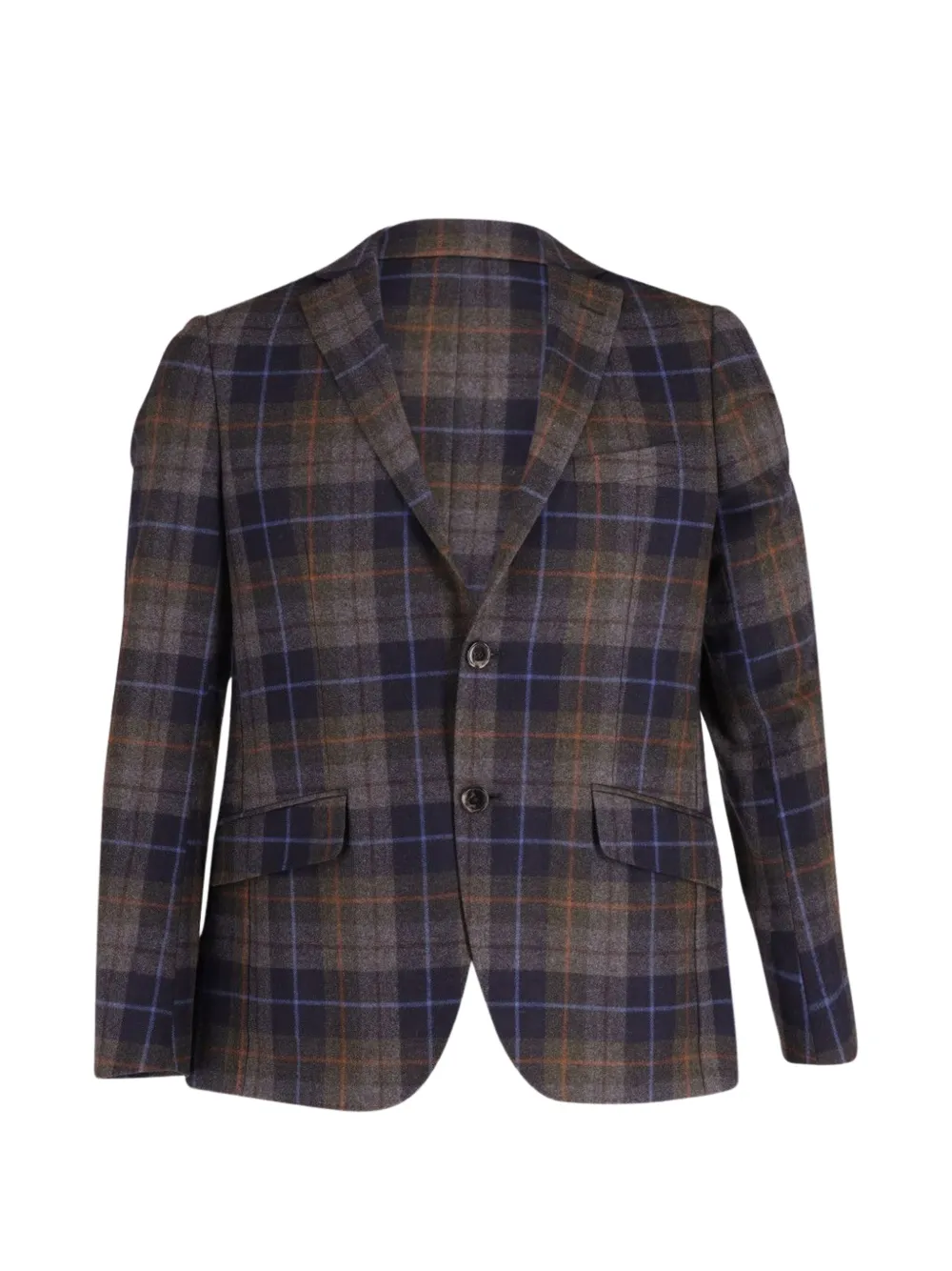 Etro Vintage plaid single-breasted blazer - Grigio