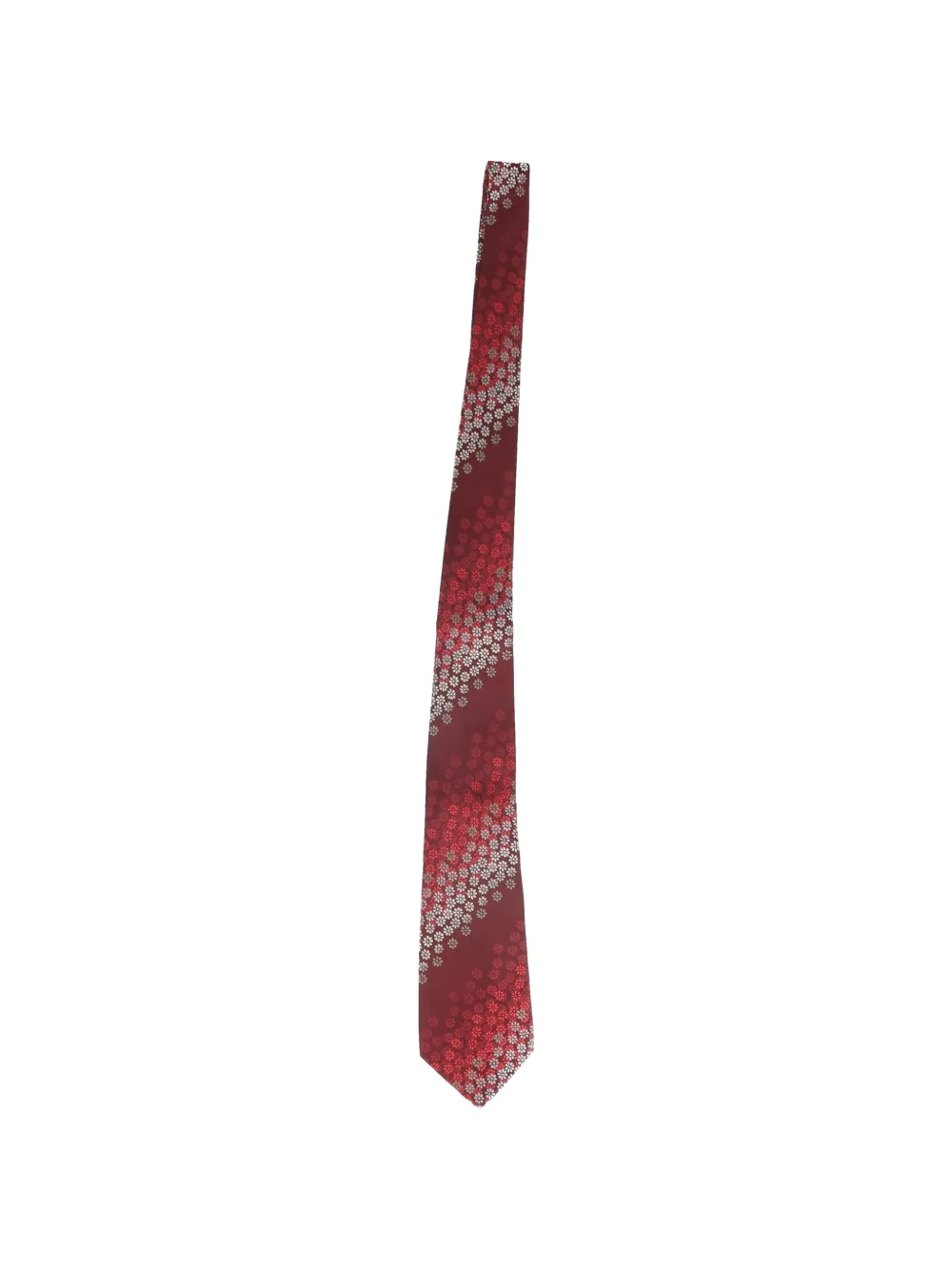 Kenzo Pre-Owned floral-embroidery tie - Rosso