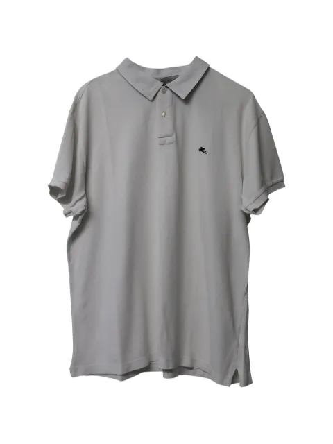 Etro Vintage knit decorative greca polo shirt