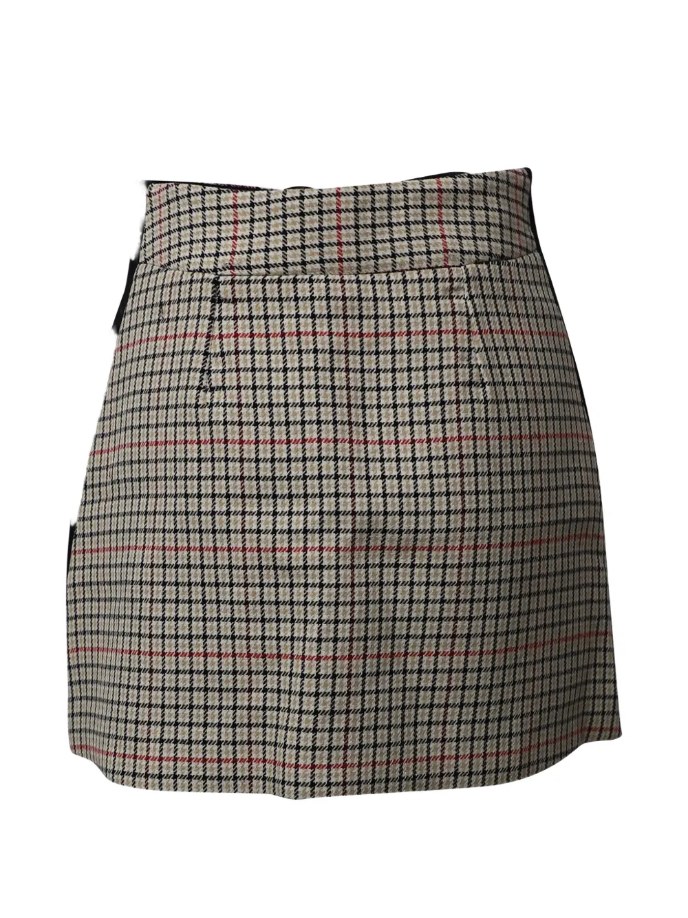 Maje checked panelled mini skirt - Toni neutri