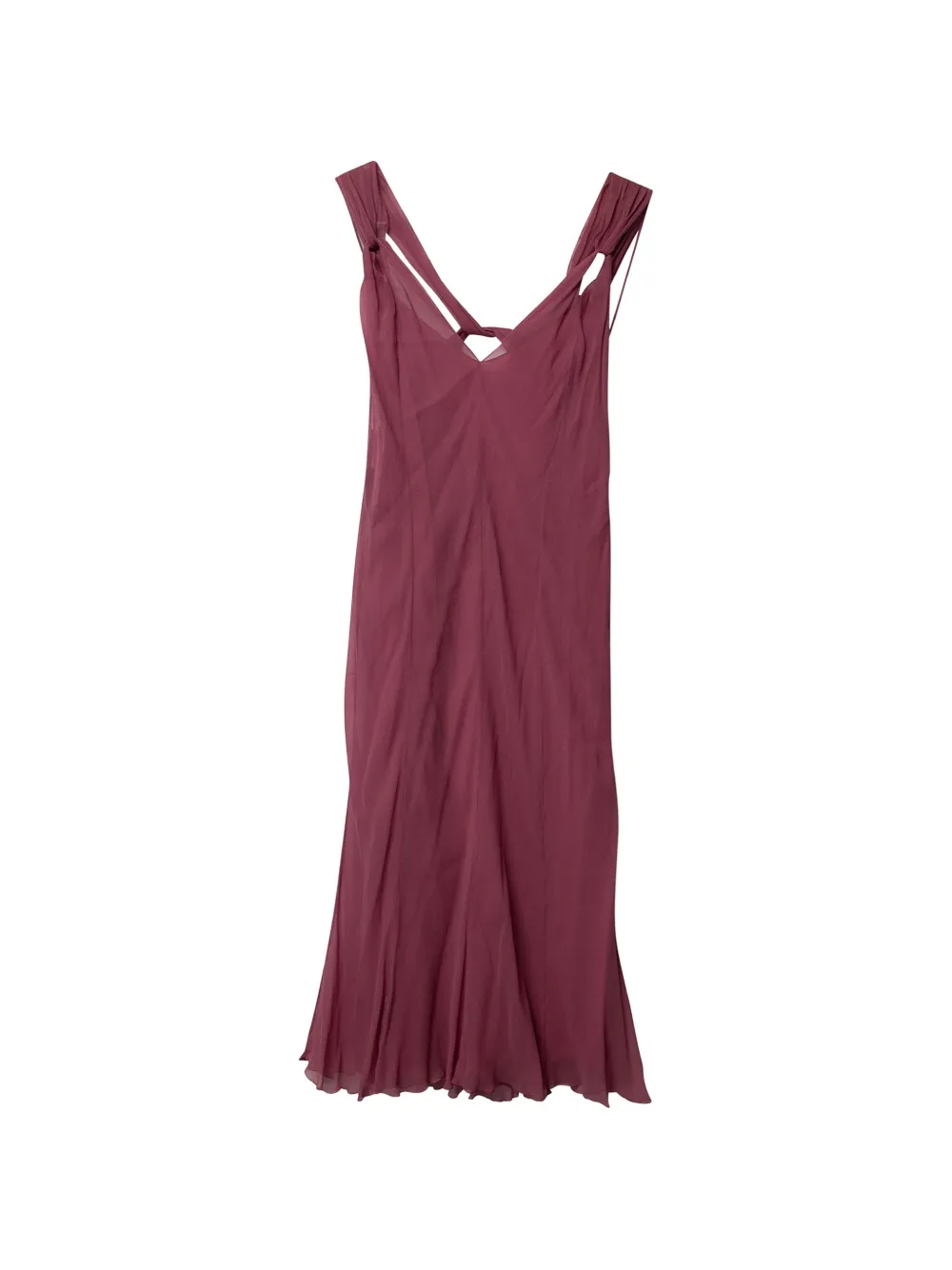 Alberta Ferretti Vintage silk mini dress - Rosso