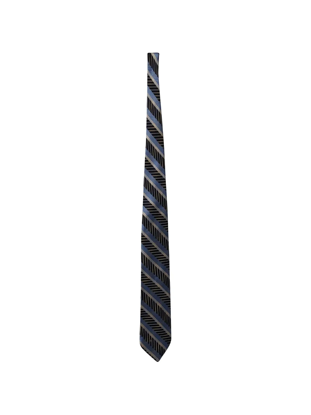 Mario Valentino Vintage diagonal-stripe tie - Blu