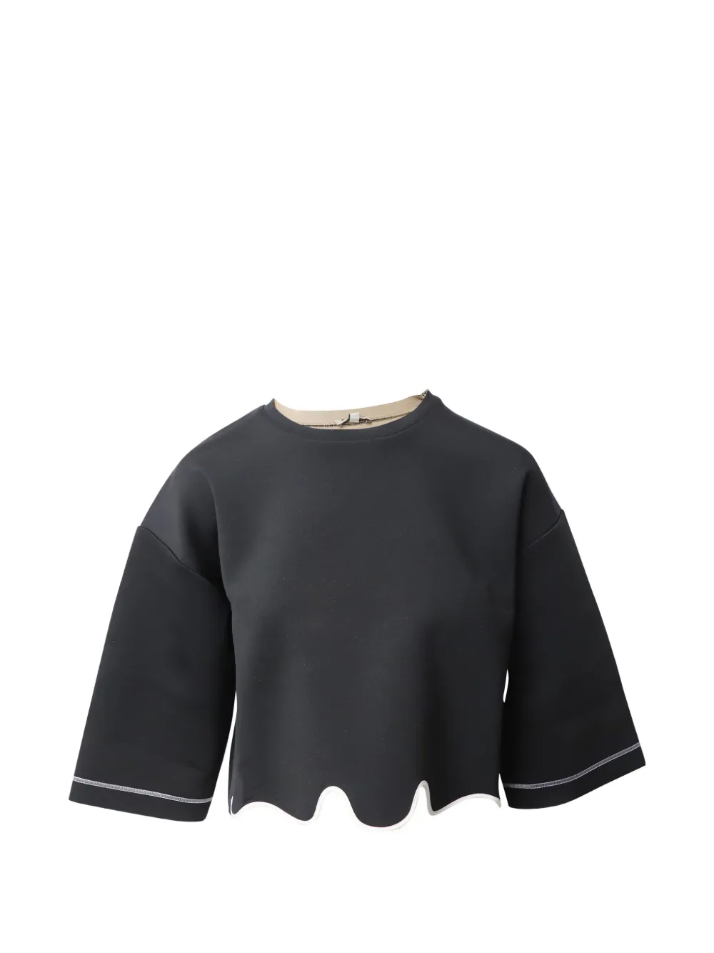 Kenzo Pre-Owned wide-sleeved cropped top - Nero