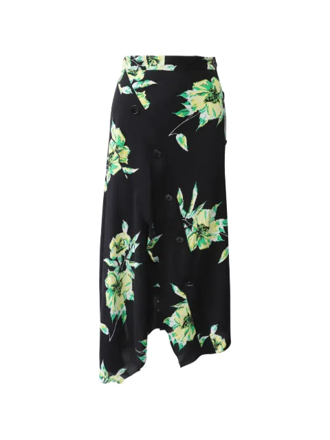 Proenza Schouler jupe asymétrique à détail de boutonnière
