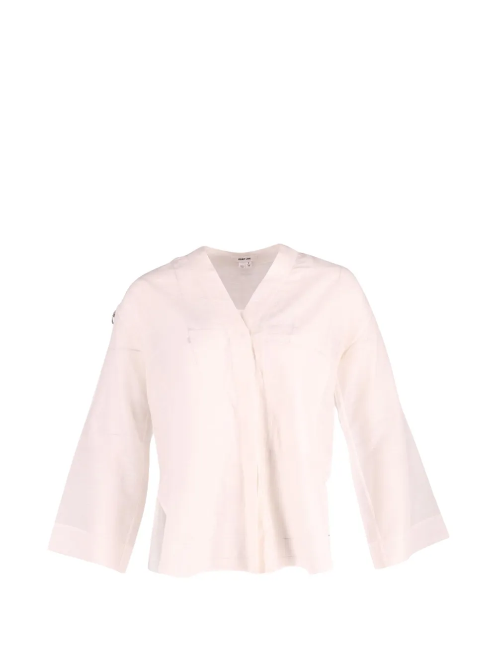 Pre-owned Helmut Lang Cotton Blouse In White