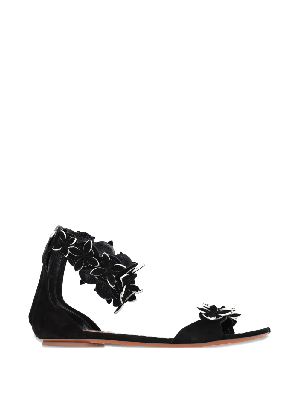Alaïa Pre-Owned flower-detail sandals - Schwarz