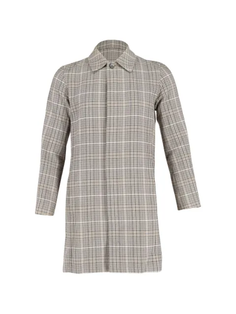 A.P.C. Mac plaid-pattern coat