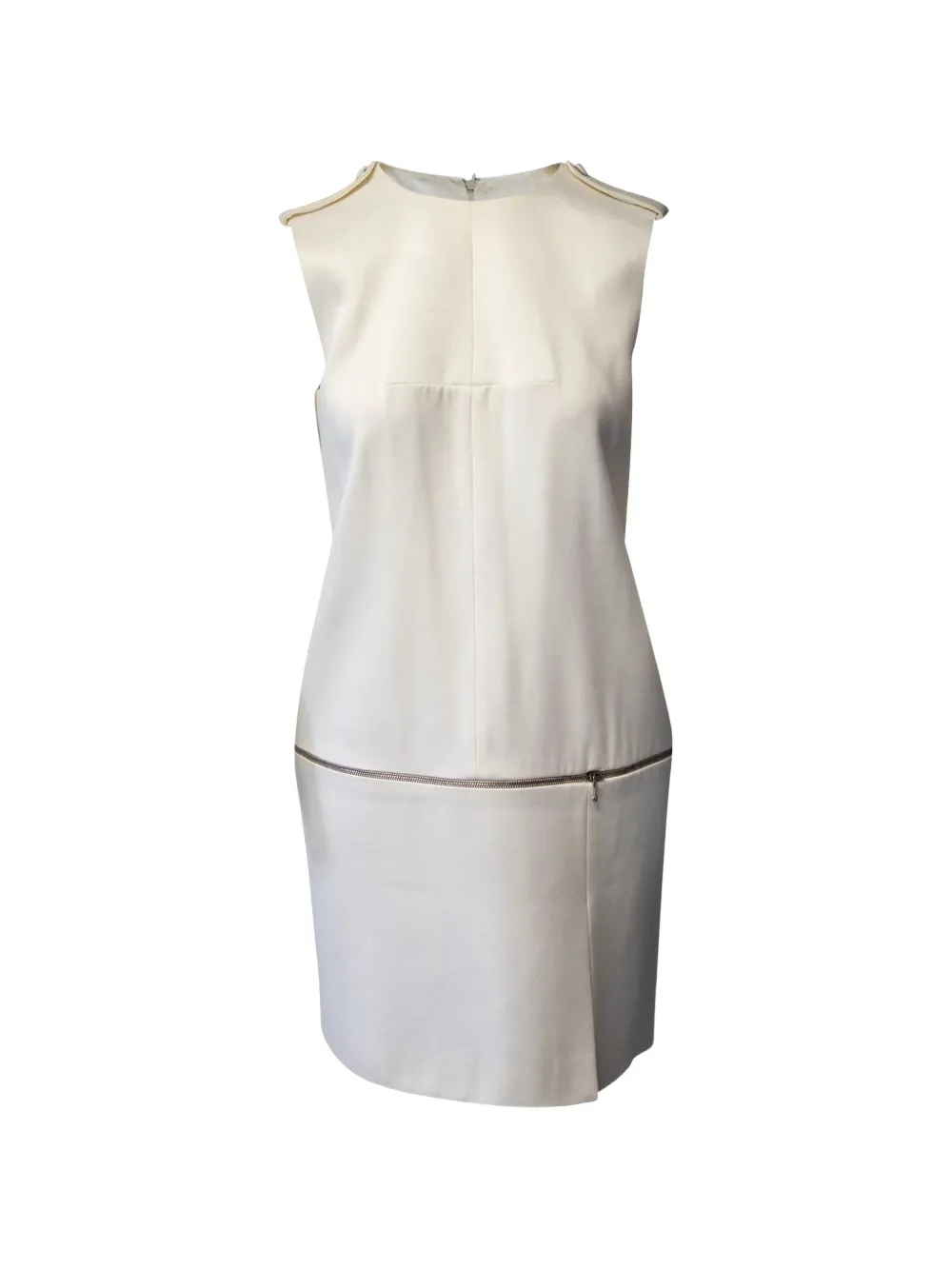 Alexander McQueen Pre-Owned sleeveless zipper-detail dress - White